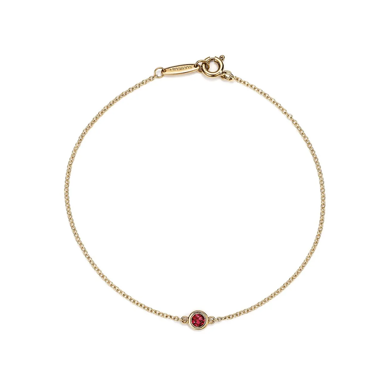 Tiffany & Co. Elsa Peretti® Color by the Yard Bracelet in Yellow Gold with a Ruby | ^ Bracelets|Gifts for Her