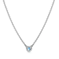 Tiffany & Co. Elsa Peretti® Color by the Yard Pendant & Earrings Set in Silver with Aquamarine | ^ Gifts for Her|Her