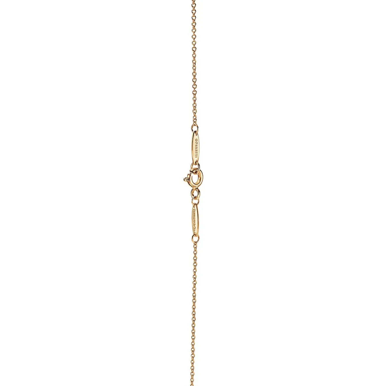 Tiffany & Co. Elsa Peretti® Color by the Yard Pendant in Yellow Gold with a Ruby | ^ Necklaces & Pendants|Gold Jewelry