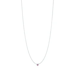 Tiffany & Co. Elsa Peretti® Color by the Yard Pink Sapphire Pendant in Silver | ^ Necklaces & Pendants|Sterling Silver Jewelry