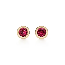 Tiffany & Co. Elsa Peretti® Color by the Yard Earrings in Yellow Gold with Rubies | ^ Earrings|Gold Jewelry