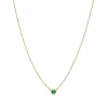 Tiffany & Co. Elsa Peretti® Color by the Yard Pendant in Yellow Gold with an Emerald | ^ Necklaces & Pendants|Gold Jewelry