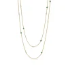 Tiffany & Co. Elsa Peretti® Color by the Yard sprinkle necklace in 18k gold with gemstones. | ^ Necklaces & Pendants|Gold Jewelry