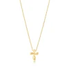 Tiffany & Co. Elsa Peretti® cross pendant in 18k gold, 12 mm wide. | ^ Necklaces & Pendants|Gold Jewelry