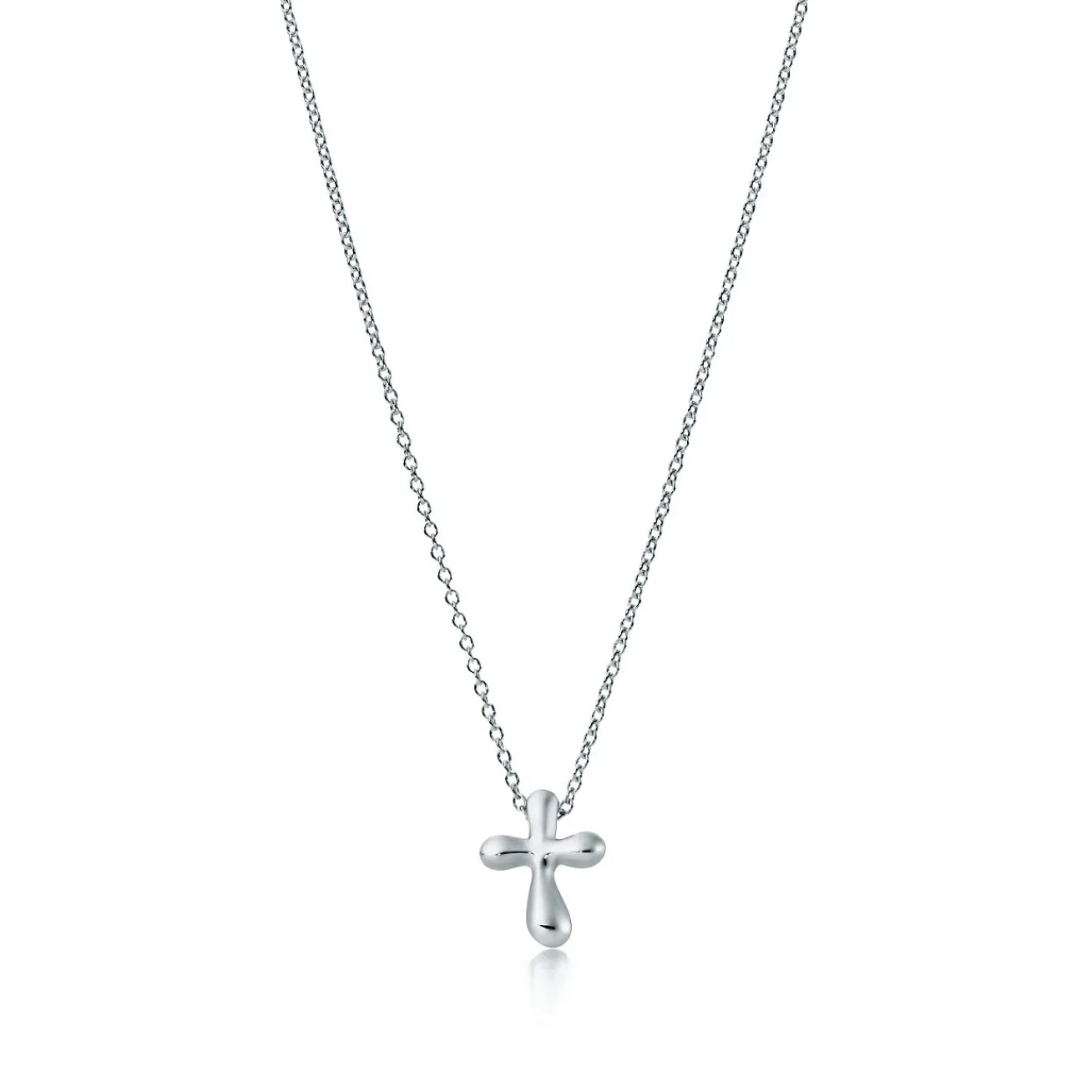Tiffany & Co. Elsa Peretti® cross pendant in sterling silver, 12 mm long. | ^ Necklaces & Pendants|Sterling Silver Jewelry