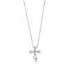 Tiffany & Co. Elsa Peretti® Cross pendant. Diamonds, silver. | ^ Necklaces & Pendants|Sterling Silver Jewelry