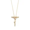 Tiffany & Co. Elsa Peretti® crucifix pendant in 18k gold, 27 mm wide. | ^ Necklaces & Pendants|Gold Jewelry