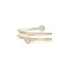 Tiffany & Co. Elsa Peretti® Diamond Hoop three-row ring in 18k gold with diamonds. | ^ Rings|Stacking Rings