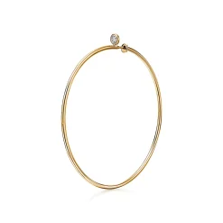 Tiffany & Co. Elsa Peretti® Diamond Hoop earrings in 18k gold with diamonds, medium. | ^ Earrings|Gifts for Her