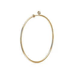 Tiffany & Co. Elsa Peretti® Diamond Hoop earrings in 18k gold with diamonds, medium. | ^ Earrings|Gifts for Her