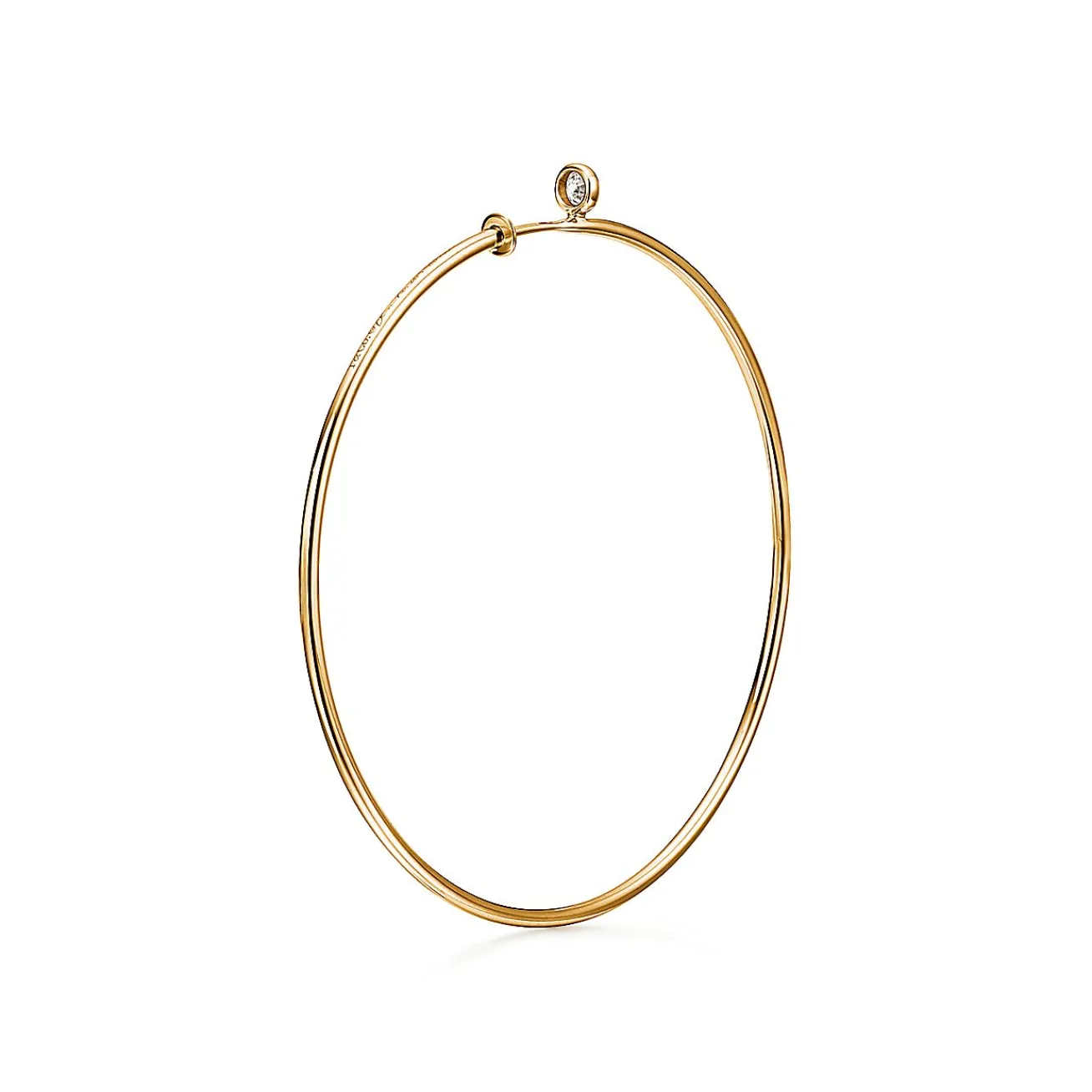 Tiffany & Co. Elsa Peretti® Diamond Hoop earrings in 18k gold with diamonds, medium. | ^ Earrings|Gifts for Her
