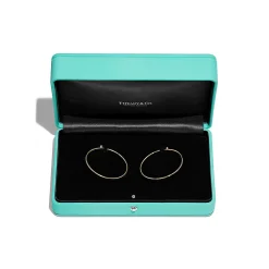 Tiffany & Co. Elsa Peretti® Diamond Hoop earrings in 18k gold with diamonds, medium. | ^ Earrings|Gifts for Her