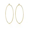 Tiffany & Co. Elsa Peretti® Diamond Hoop earrings in 18k gold with diamonds, large. | ^ Hoop Earrings|Gold Jewelry