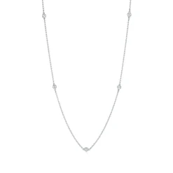 Tiffany & Co. Elsa Peretti® Diamonds by the Yard® necklace in sterling silver. | ^ Necklaces & Pendants|Sterling Silver Jewelry
