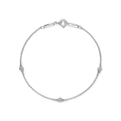 Tiffany & Co. Elsa Peretti® Diamonds by the Yard® bracelet in sterling silver. | ^ Bracelets|Gifts for Her