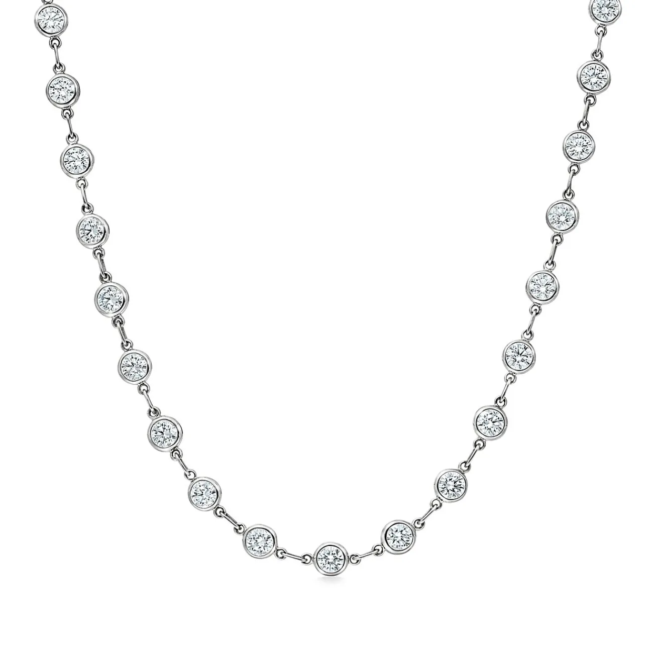Tiffany & Co. Elsa Peretti® Diamonds by the Yard® necklace in platinum. | ^ Necklaces & Pendants|Elsa Peretti®