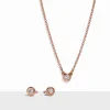 Tiffany & Co. Elsa Peretti® Diamonds by the Yard® Pendant and Earrings Set in Rose Gold | ^ Rose Gold Jewelry|Elsa Peretti®