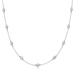 Tiffany & Co. Elsa Peretti® Diamonds by the Yard® necklace in platinum. | ^ Necklaces & Pendants|Platinum Jewelry
