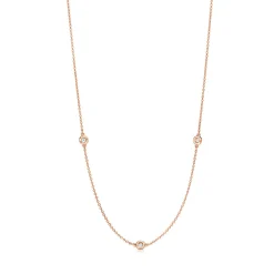 Tiffany & Co. Elsa Peretti® Diamonds by the Yard® necklace in 18k rose gold. | ^ Necklaces & Pendants|Rose Gold Jewelry