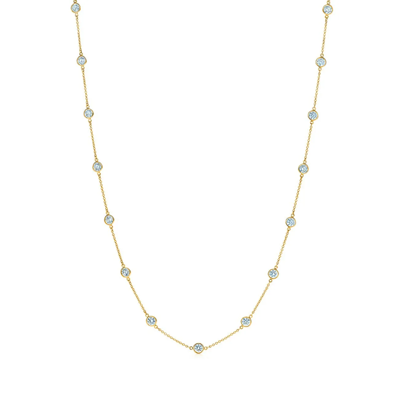 Tiffany & Co. Elsa Peretti® Diamonds by the Yard® necklace in 18k gold. | ^ Necklaces & Pendants|Gold Jewelry