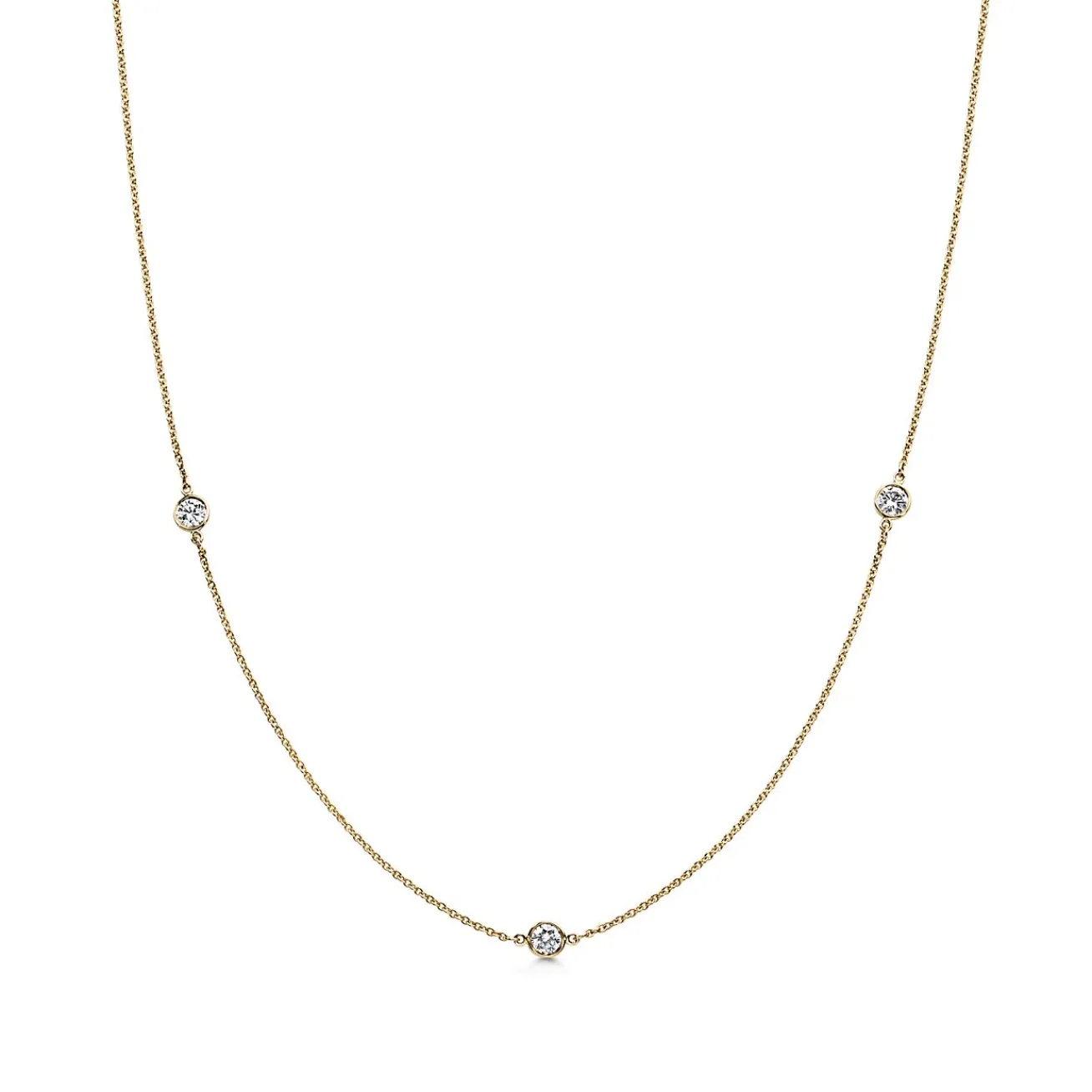 Tiffany & Co. Elsa Peretti® Diamonds by the Yard® necklace in 18k gold. | ^ Necklaces & Pendants|Gold Jewelry
