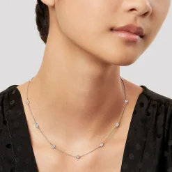 Tiffany & Co. Elsa Peretti® Diamonds by the Yard® necklace in platinum. | ^ Necklaces & Pendants|Platinum Jewelry