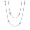 Tiffany & Co. Elsa Peretti® Diamonds by the Yard® Sprinkle Necklace in Platinum with Diamonds | ^ Necklaces & Pendants|Platinum Jewelry