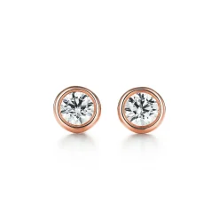 Tiffany & Co. Elsa Peretti® Diamonds by the Yard® Earrings in Rose Gold | ^ Earrings|Dainty Jewelry