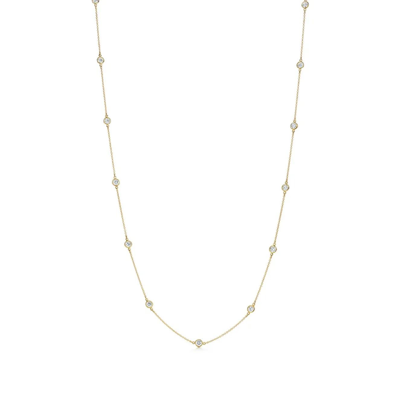 Tiffany & Co. Elsa Peretti® Diamonds by the Yard® necklace in 18k gold. | ^ Necklaces & Pendants|Gold Jewelry