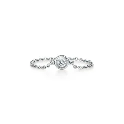 Tiffany & Co. Elsa Peretti® Diamonds by the Yard® ring in platinum. | ^ Rings|Platinum Jewelry