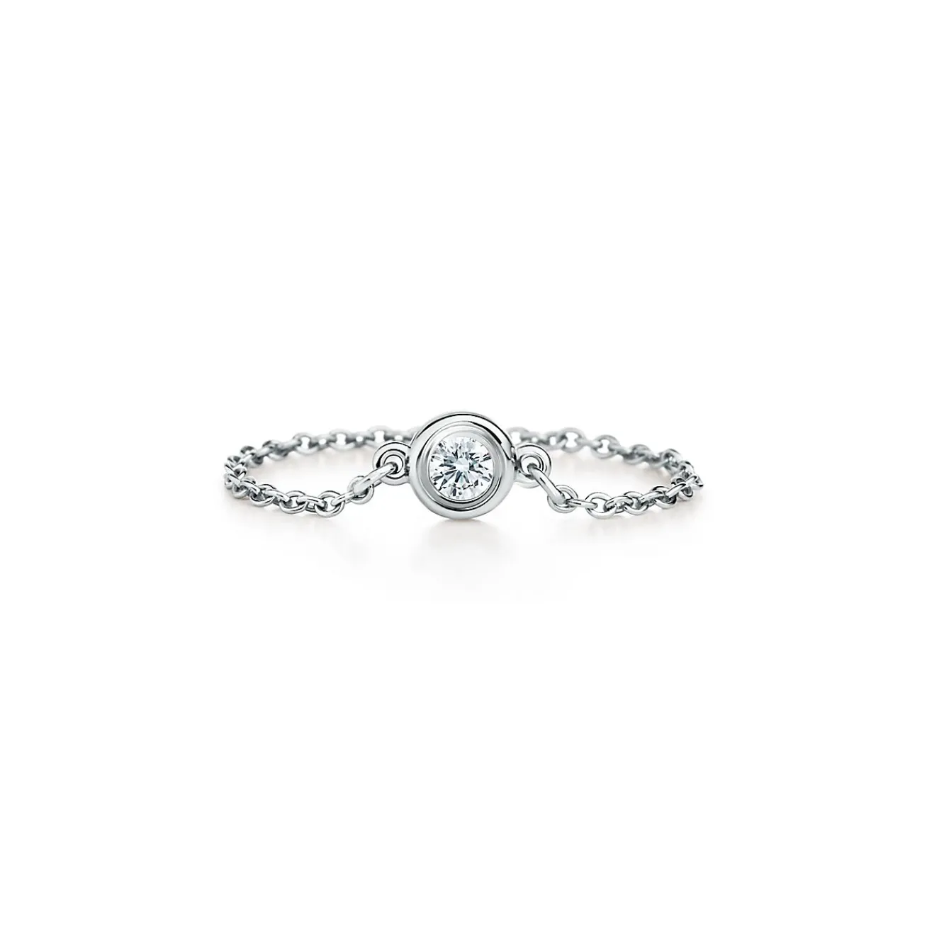 Tiffany & Co. Elsa Peretti® Diamonds by the Yard® ring in platinum. | ^ Rings|Platinum Jewelry