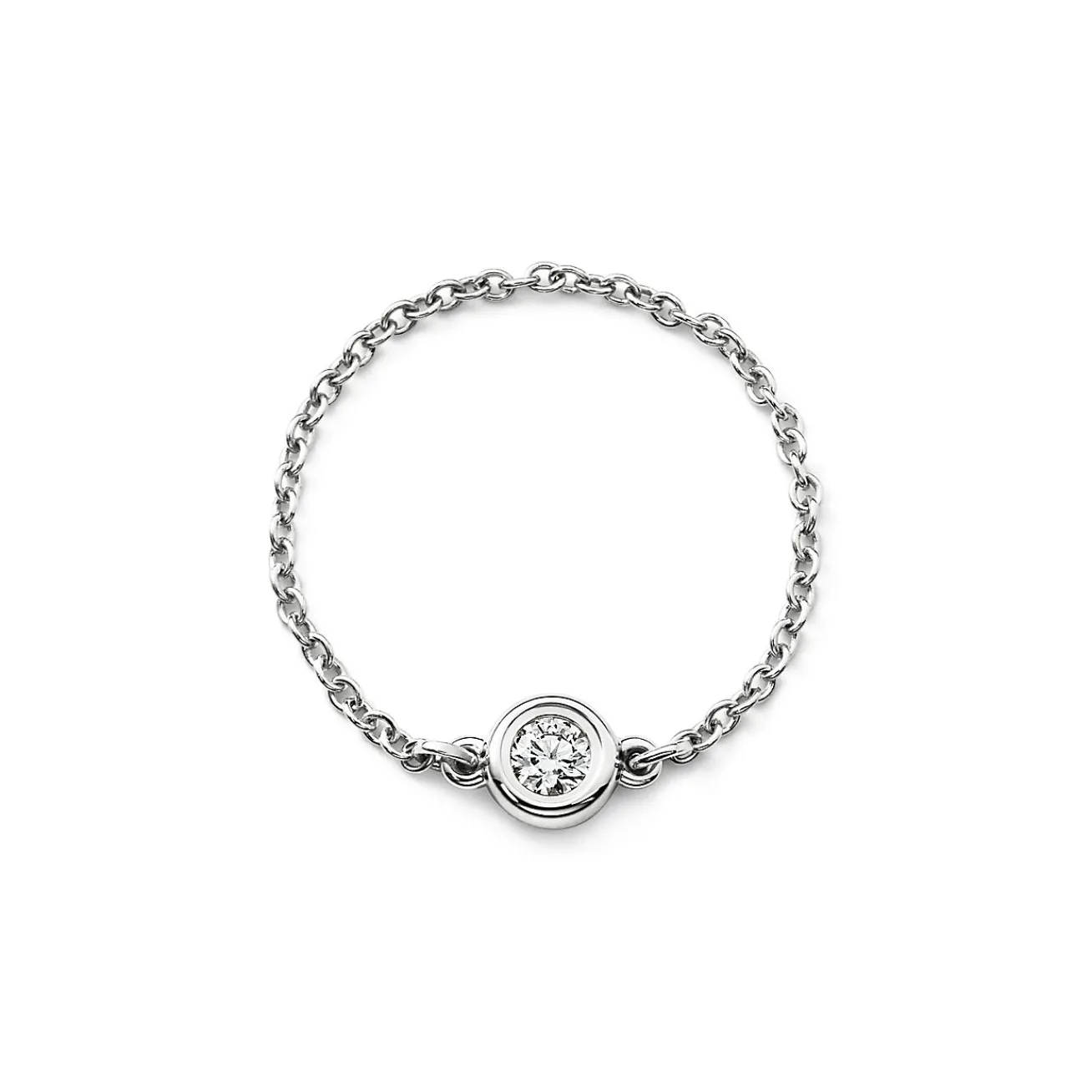 Tiffany & Co. Elsa Peretti® Diamonds by the Yard® ring in platinum. | ^ Rings|Platinum Jewelry
