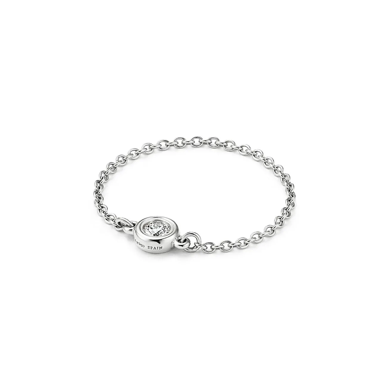 Tiffany & Co. Elsa Peretti® Diamonds by the Yard® ring in platinum. | ^ Rings|Platinum Jewelry