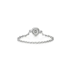 Tiffany & Co. Elsa Peretti® Diamonds by the Yard® ring in platinum. | ^ Rings|Platinum Jewelry