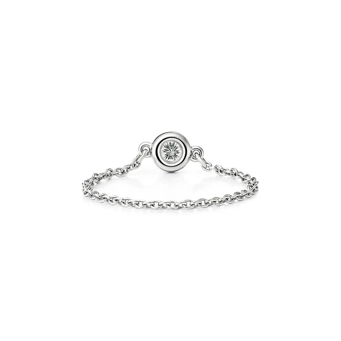 Tiffany & Co. Elsa Peretti® Diamonds by the Yard® ring in platinum. | ^ Rings|Platinum Jewelry