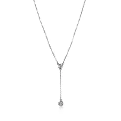 Tiffany & Co. Elsa Peretti® Diamonds by the Yard® necklace in sterling silver. | ^ Necklaces & Pendants|Sterling Silver Jewelry