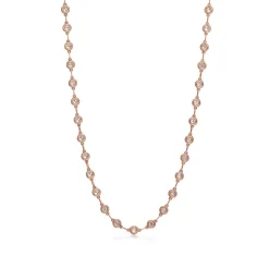 Tiffany & Co. Elsa Peretti® Diamonds by the Yard® continuous necklace in 18k rose gold. | ^ Necklaces & Pendants|Rose Gold Jewelry