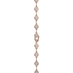 Tiffany & Co. Elsa Peretti® Diamonds by the Yard® continuous necklace in 18k rose gold. | ^ Necklaces & Pendants|Rose Gold Jewelry