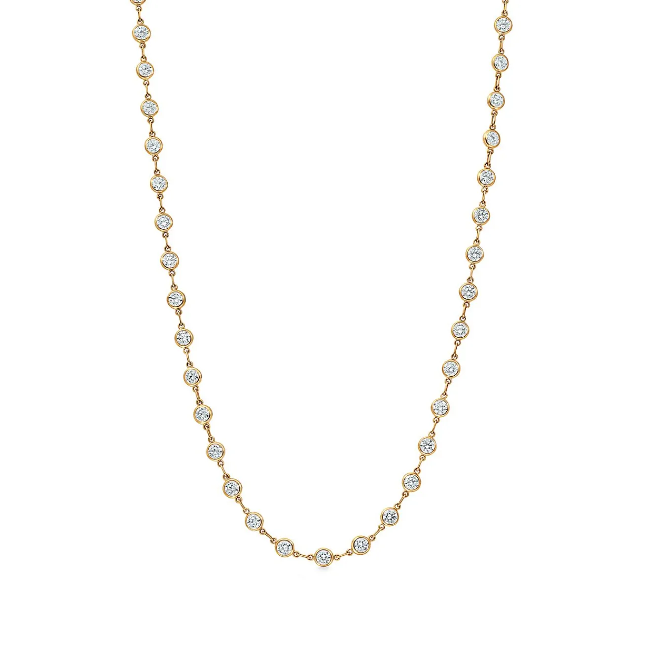 Tiffany & Co. Elsa Peretti® Diamonds by the Yard® necklace in 18k gold. | ^ Necklaces & Pendants|Gold Jewelry