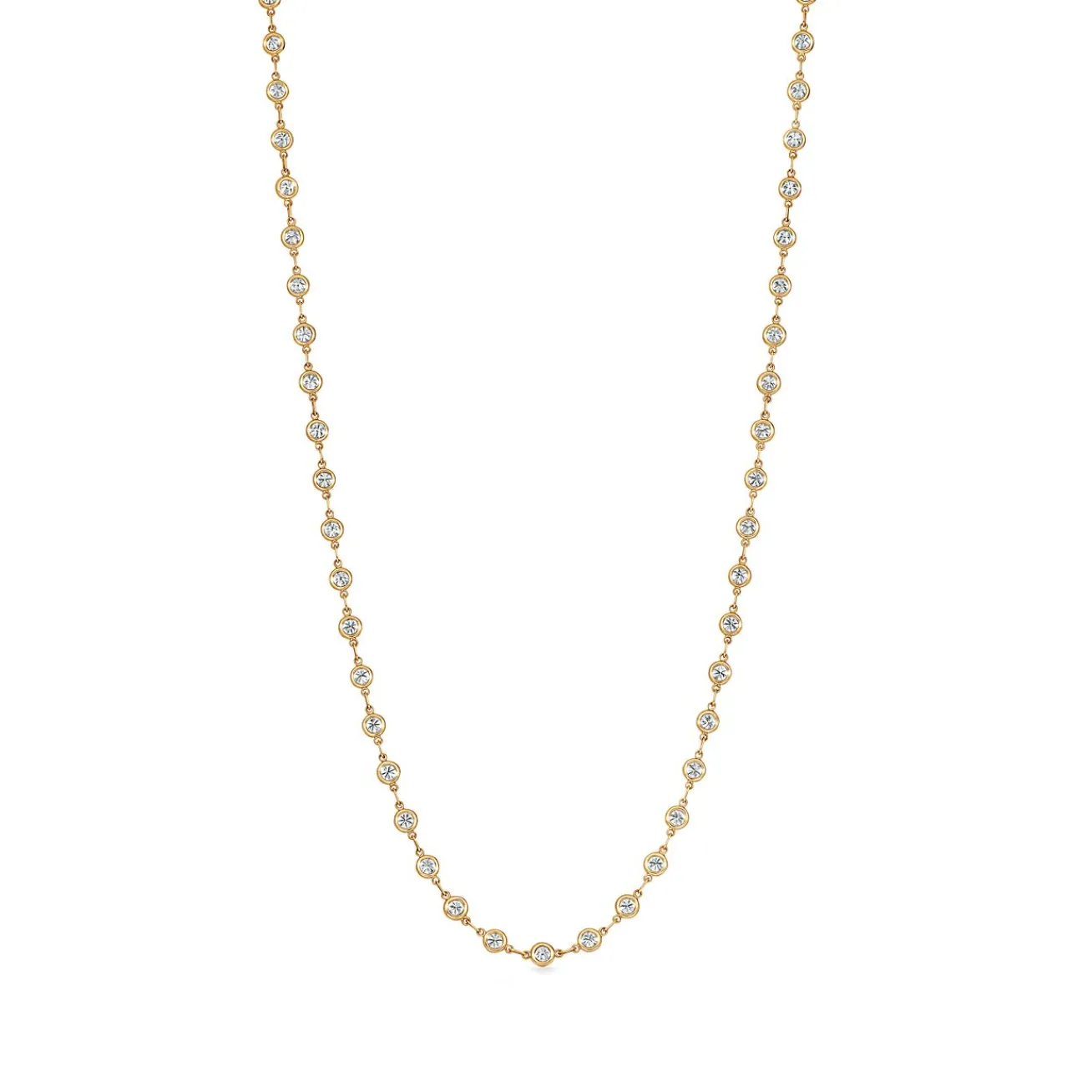 Tiffany & Co. Elsa Peretti® Diamonds by the Yard® necklace in 18k gold. | ^ Necklaces & Pendants|Gold Jewelry
