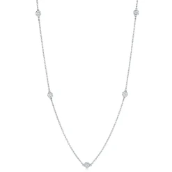 Tiffany & Co. Elsa Peretti® Diamonds by the Yard® necklace in sterling silver. | ^ Necklaces & Pendants|Sterling Silver Jewelry