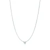 Tiffany & Co. Elsa Peretti® Diamonds by the Yard® Single Diamond Pendant in Silver | ^ Necklaces & Pendants|Gifts for Her