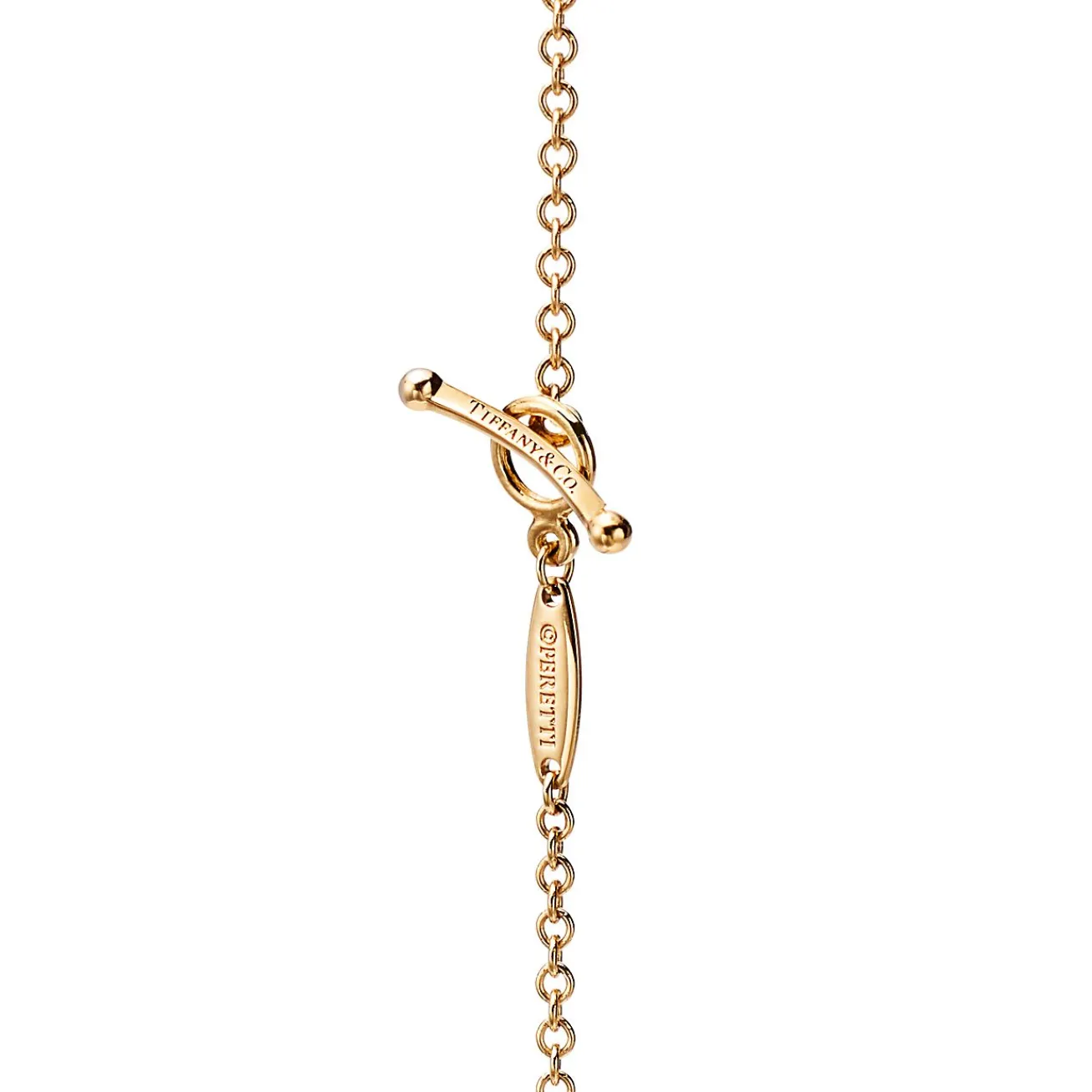 Tiffany & Co. Elsa Peretti® Diamonds by the Yard® Sprinkle Necklace in Gold with Diamonds | ^ Necklaces & Pendants|Gold Jewelry
