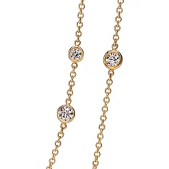 Tiffany & Co. Elsa Peretti® Diamonds by the Yard® Sprinkle Necklace in Gold with Diamonds | ^ Necklaces & Pendants|Gold Jewelry