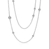 Tiffany & Co. Elsa Peretti® Diamonds by the Yard® Sprinkle Necklace in Platinum with Diamonds | ^ Necklaces & Pendants|Platinum Jewelry
