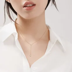 Tiffany & Co. Elsa Peretti® Diamonds by the Yard® necklace in 18k gold. | ^ Necklaces & Pendants|Gold Jewelry