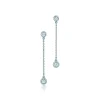 Tiffany & Co. Elsa Peretti® Diamonds by the Yard® drop earrings in sterling silver. | ^ Earrings|Sterling Silver Jewelry