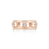 Tiffany & Co. Elsa Peretti® Diamonds by the Yard® ring in 18k rose gold with diamonds. | ^ Rings|Rose Gold Jewelry
