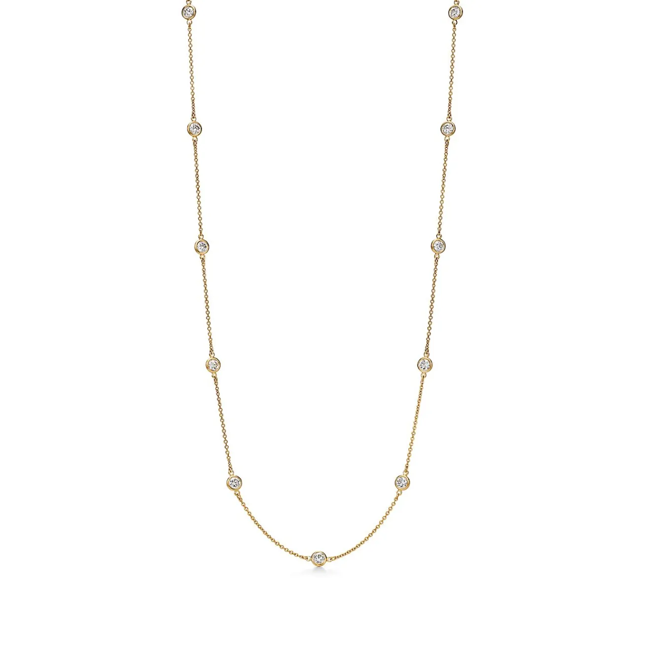 Tiffany & Co. Elsa Peretti® Diamonds by the Yard® 18K Gold Necklace | ^ Necklaces & Pendants|Gold Jewelry
