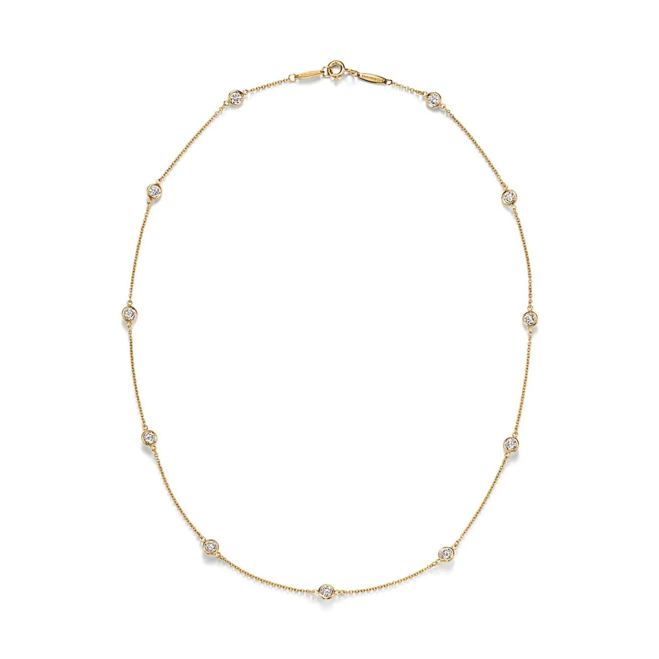 Tiffany & Co. Elsa Peretti® Diamonds by the Yard® 18K Gold Necklace | ^ Necklaces & Pendants|Gold Jewelry